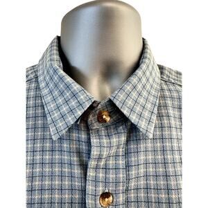 Filson Vintage 100% Virgin Wool Long Sleeve Button Up Plaid Shirt Men's Size L
